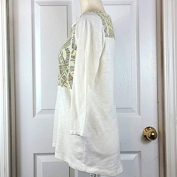 Chicos Zenergy Southwestern Print Blouse - Picture 6 of 11